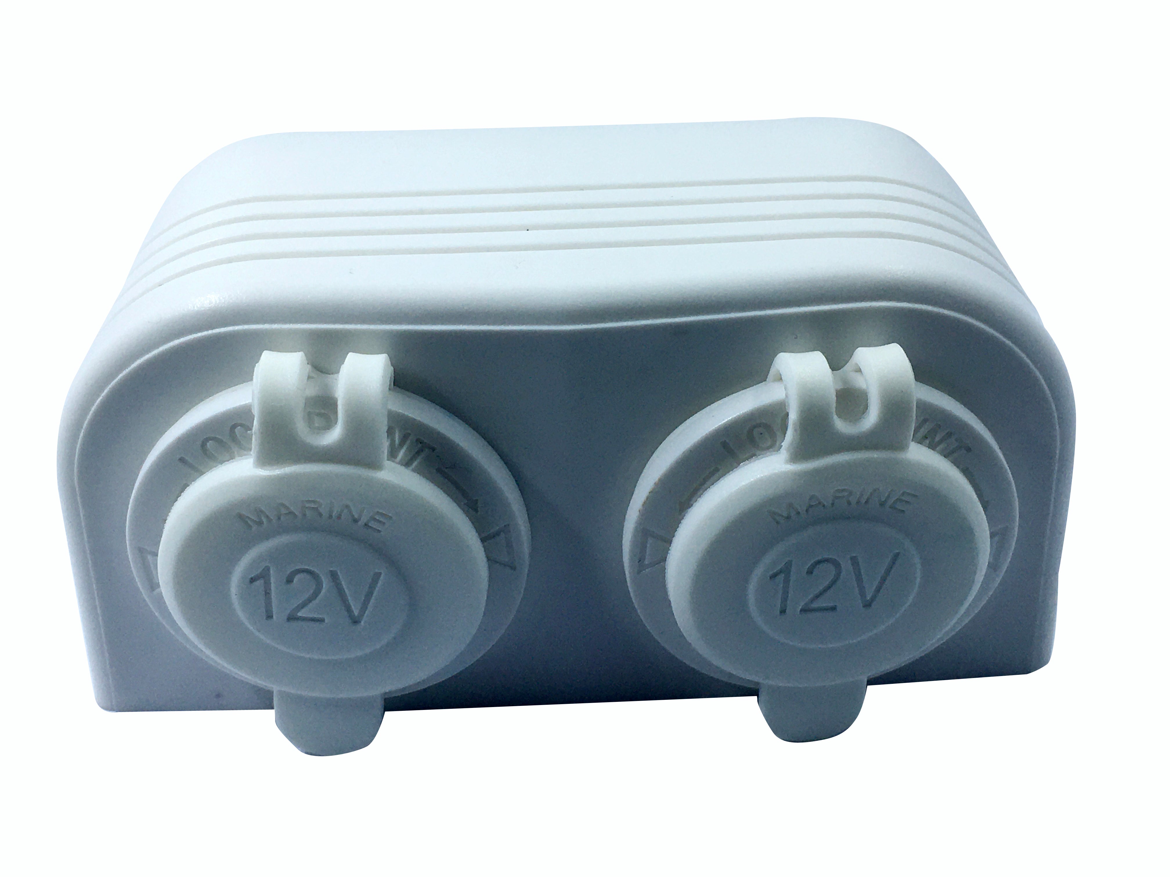White Surface Mount Socket Dual LED White