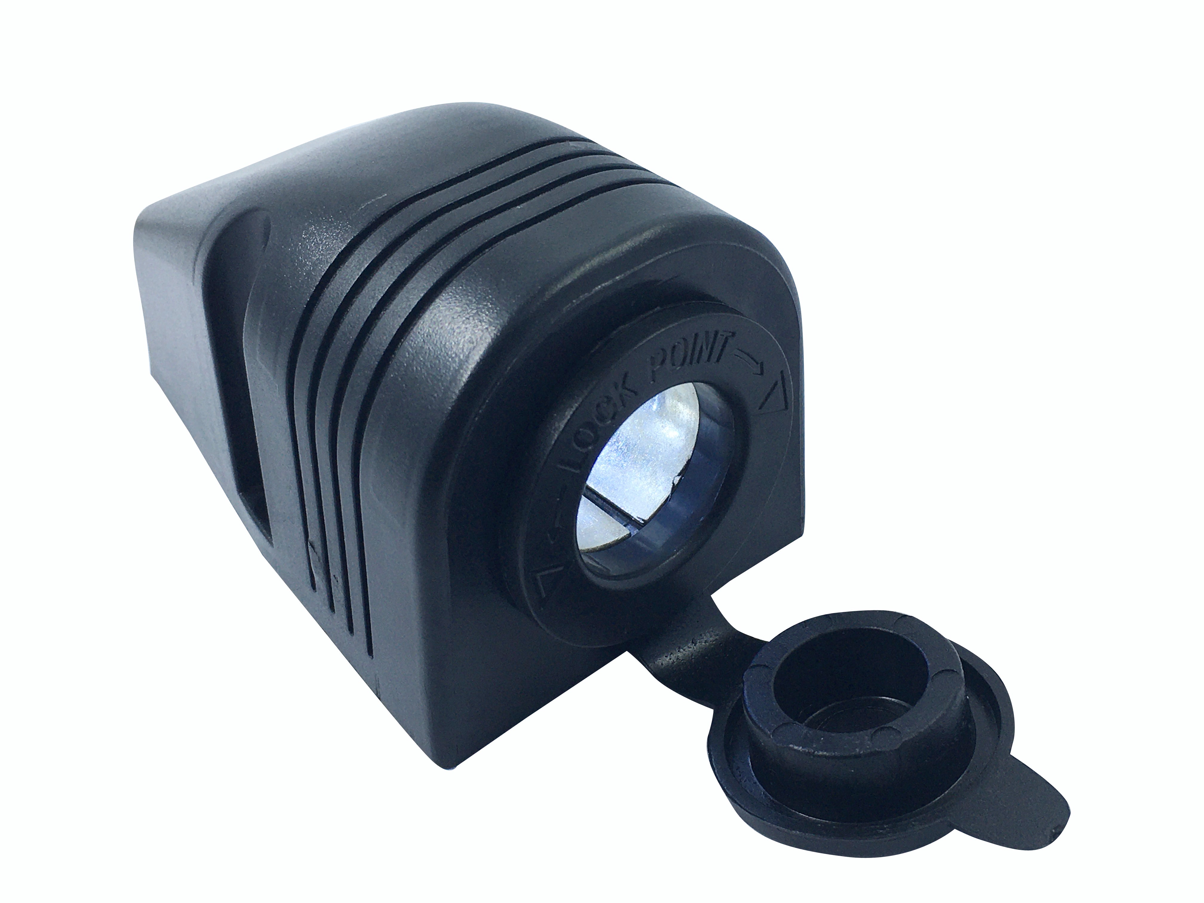 Black Surface Mount Socket LED White