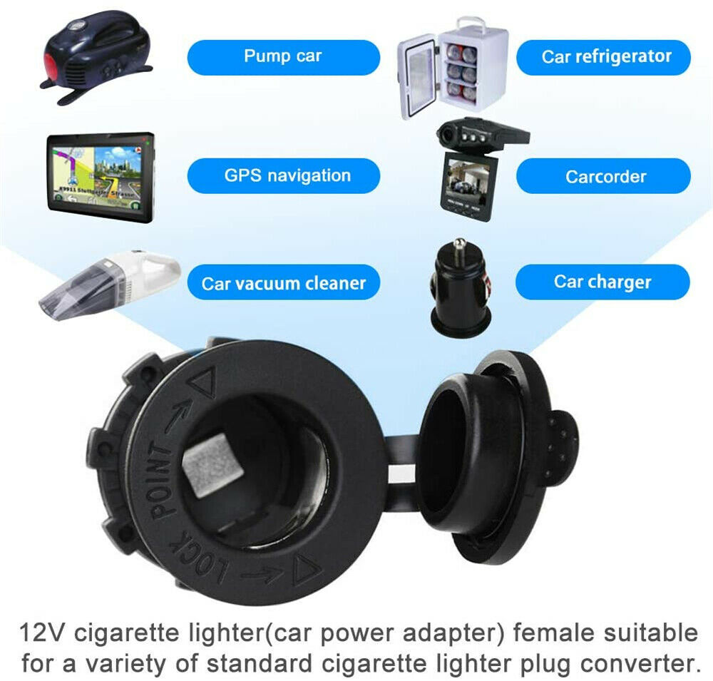 Black Surface Mount Socket LED Red