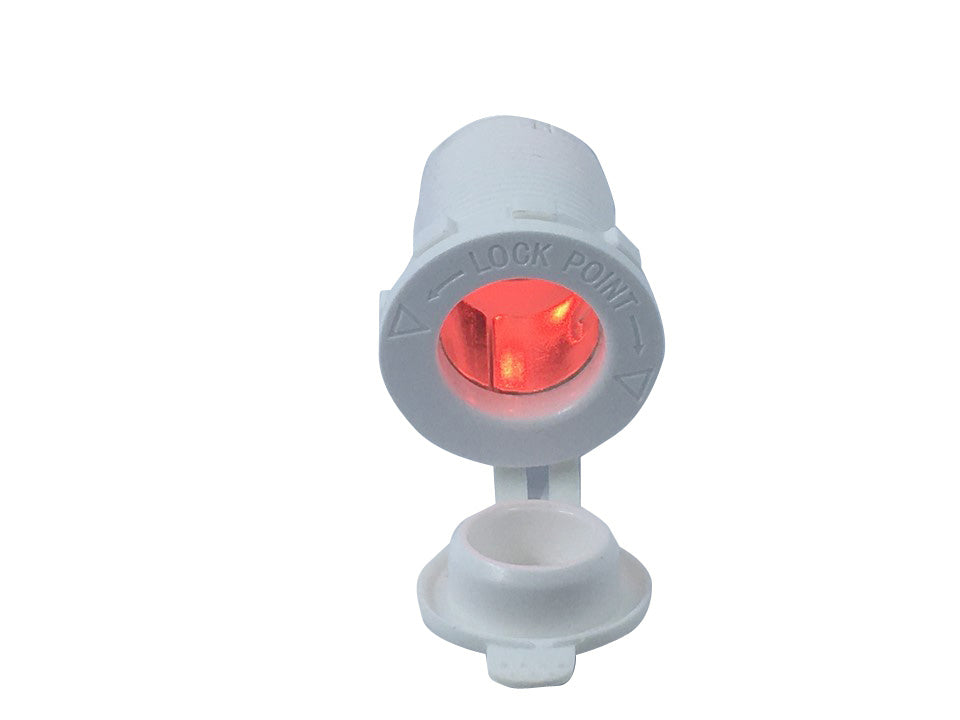 White socket Led Red