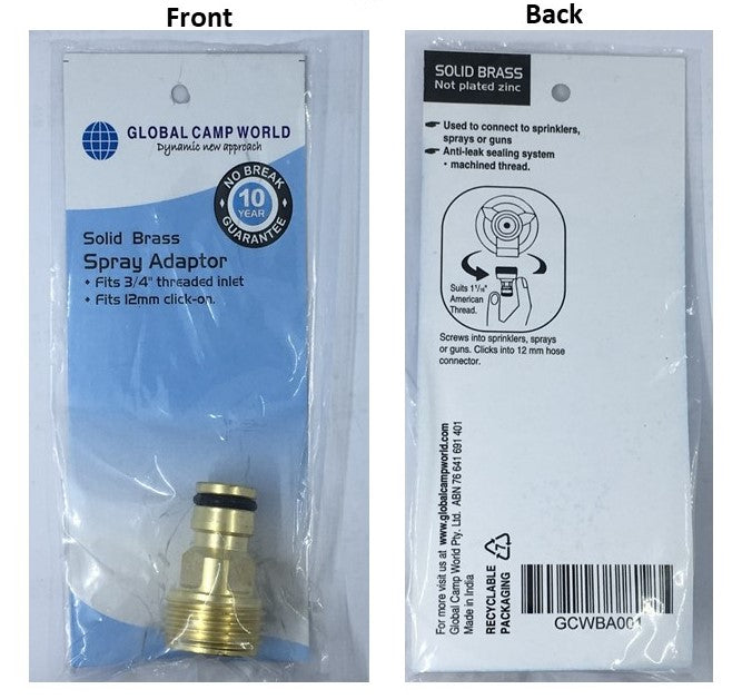 Brass Spray Adaptor 12 mm
